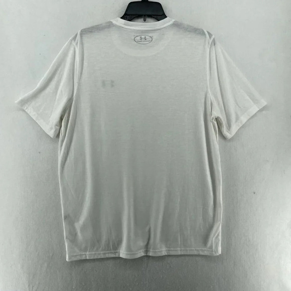 Under Armour T-Shirt Men's Sz M White Loose HeatGear Threadborne Crew Neck - Picture 2 of 11